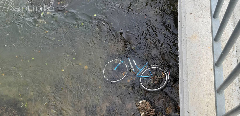 biciklo rijeka smece
