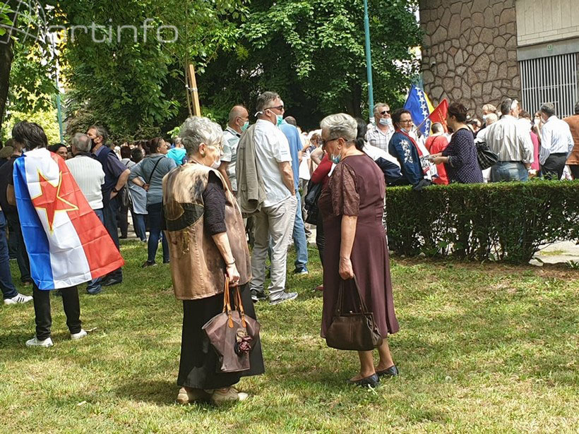 prosvjed antifas jugosl