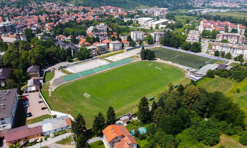 stadion visoko dron