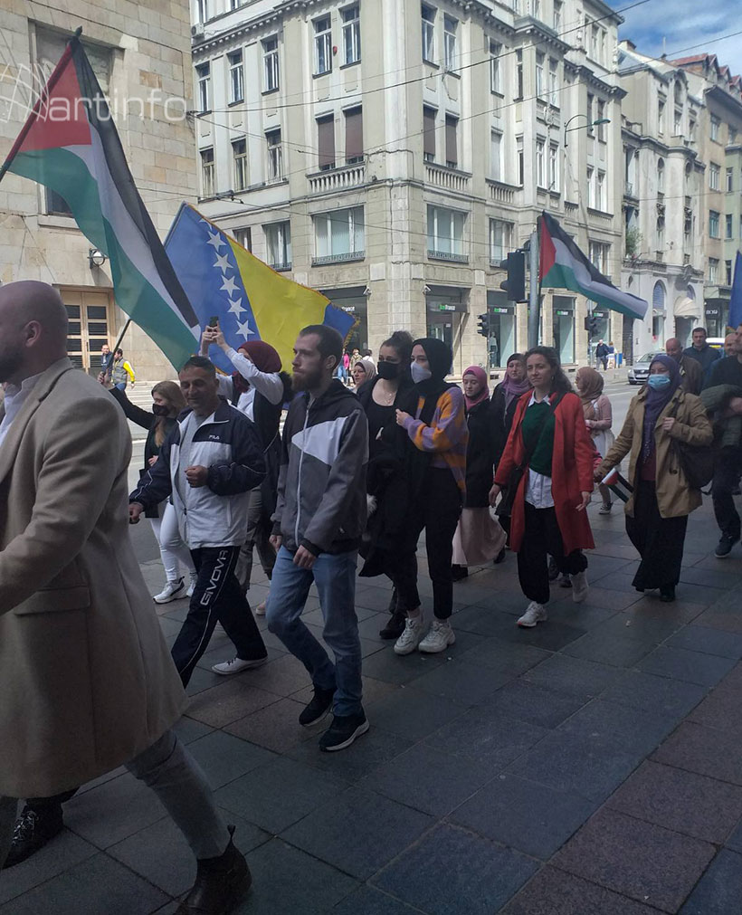 prosvjed palestina saraje
